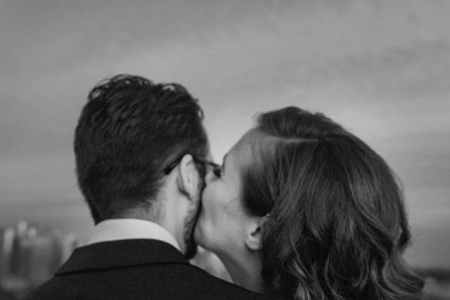 Black-and-white wedding