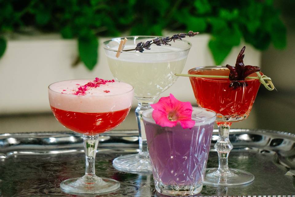 Cocktails featured at wedding