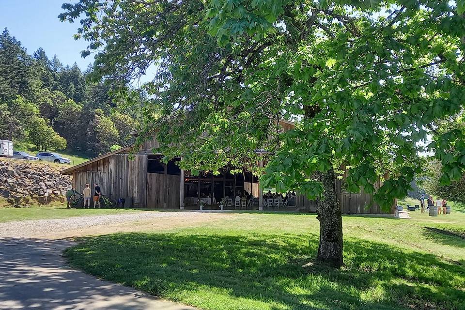 Barn entrance from driveway