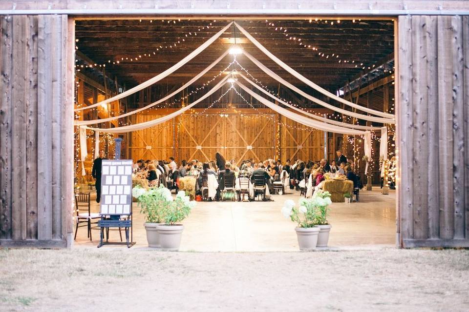 Farm wedding venue