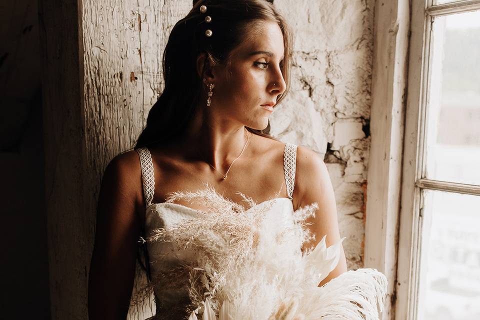 Stunning wedding look