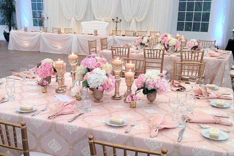 Blush & Gold Tablescape