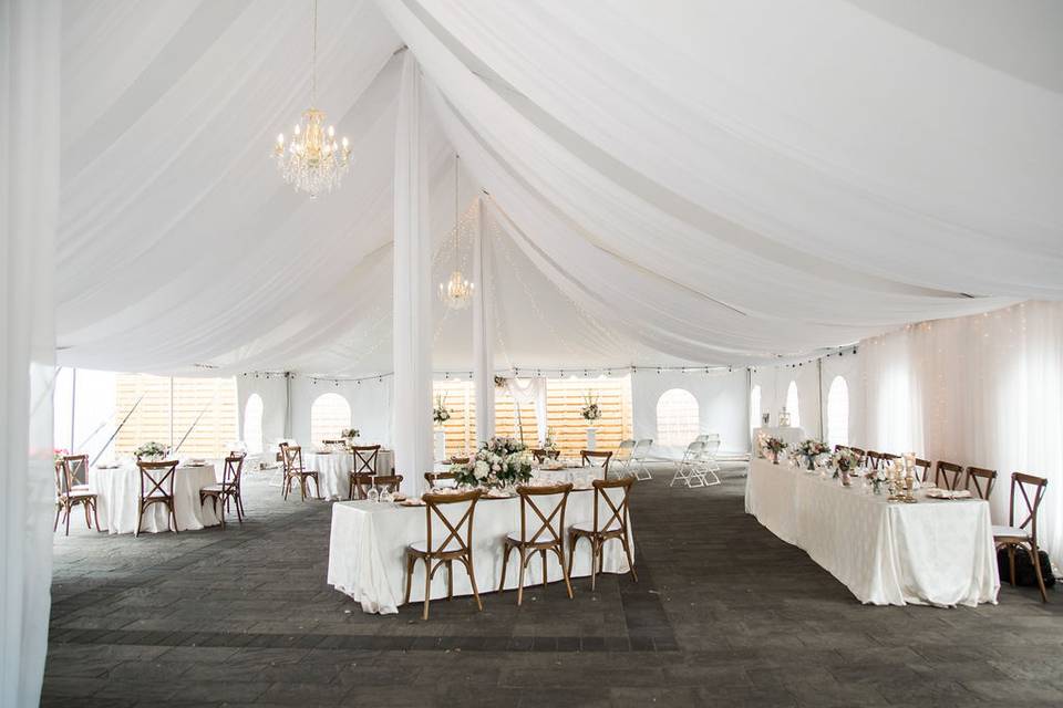 Tent Swags & Chandeliers