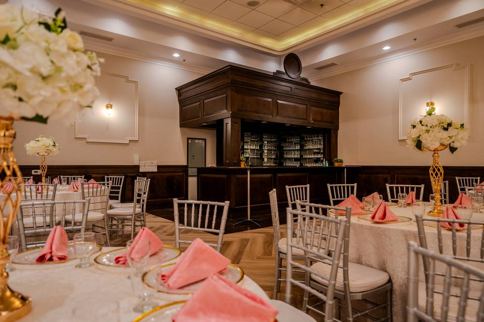 Each hall have a bar