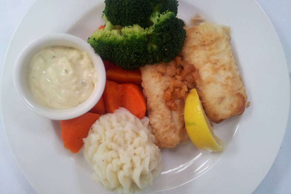 Pan fried cod