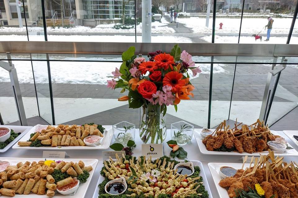 Potluck event table