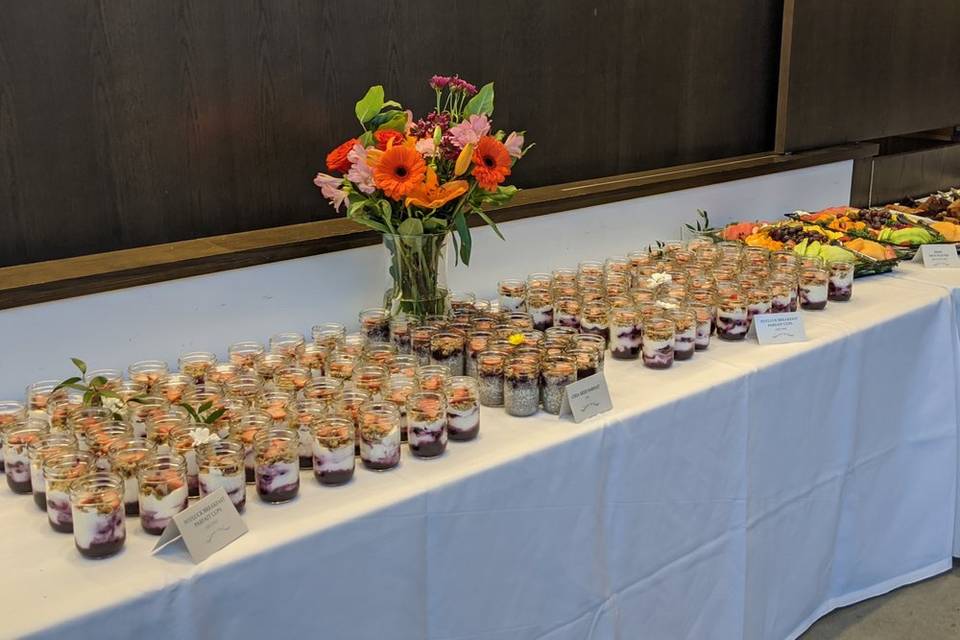 Potluck event table