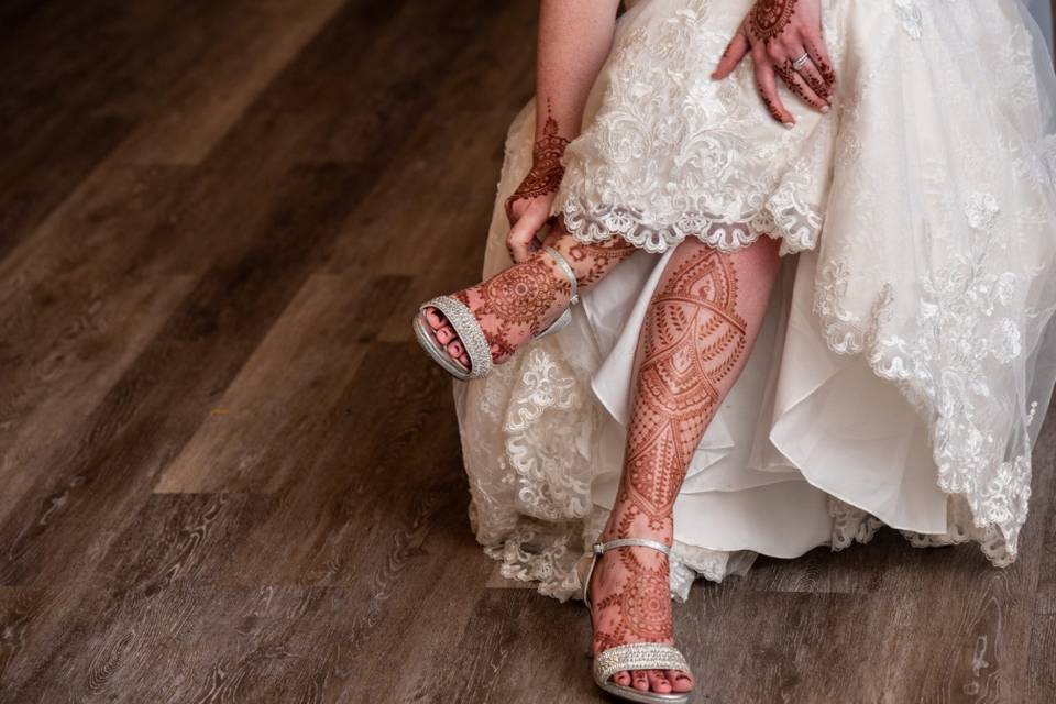 Leg and foot tattoos