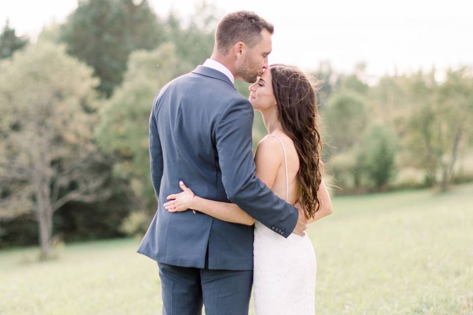 BWB bridal party hair