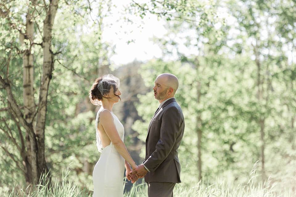 Whimsical wooded wedding