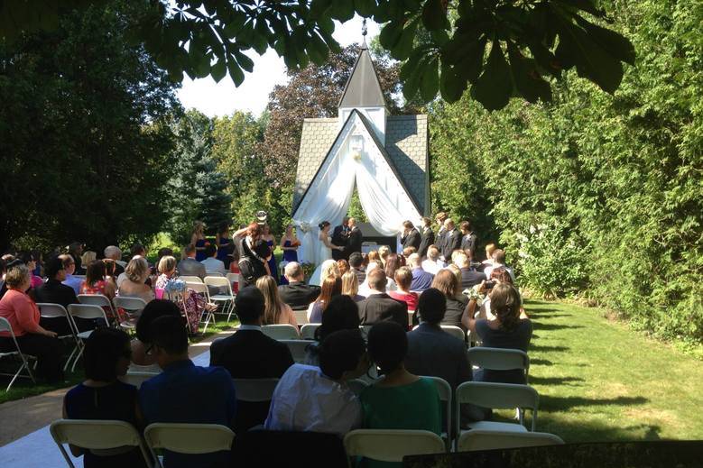 Ceremony outside royal ashburn