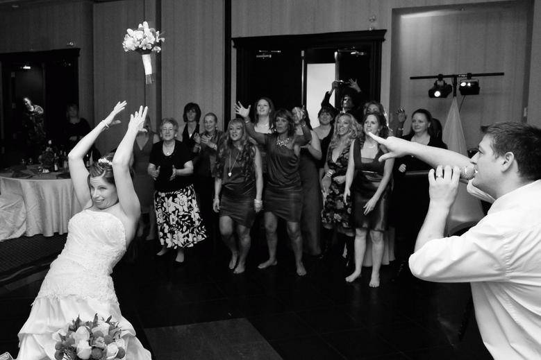 Bouquet toss