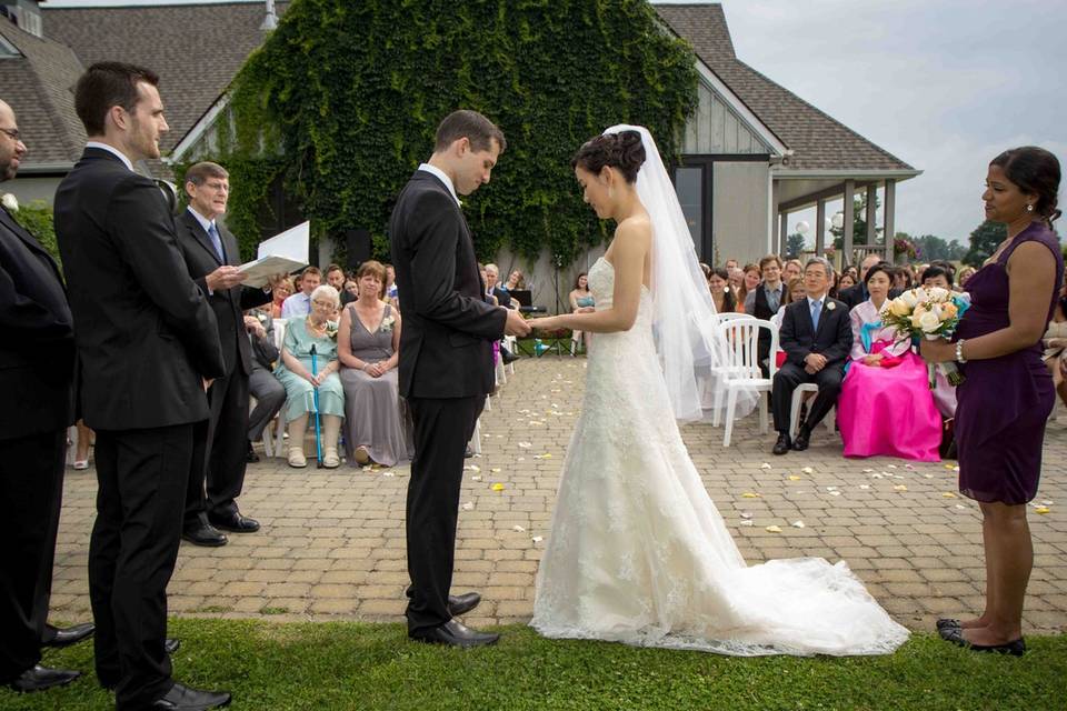 Newmarket, Ontario wedding ceremony
