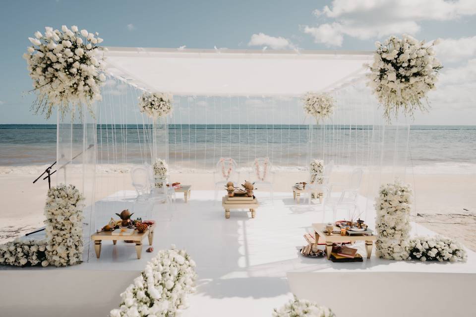 Outdoor Mandap Setup