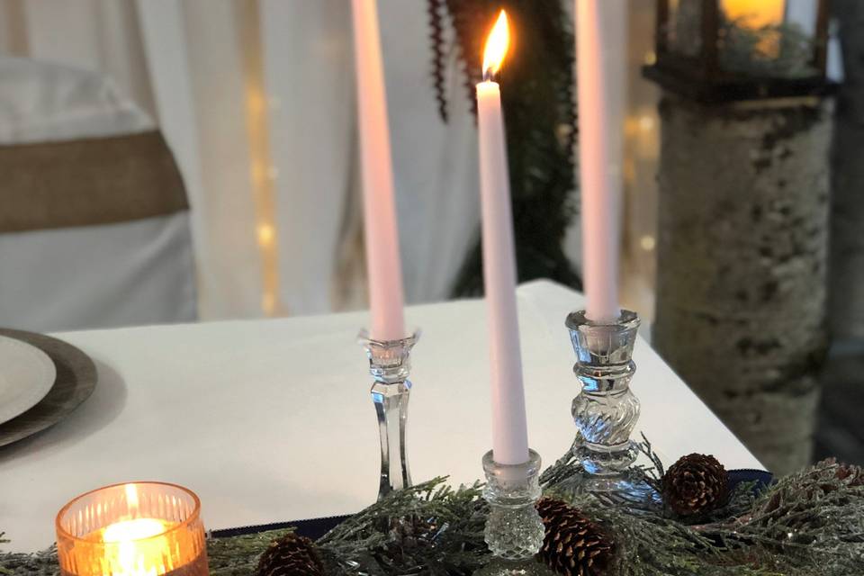 Glass Taper Candle holders