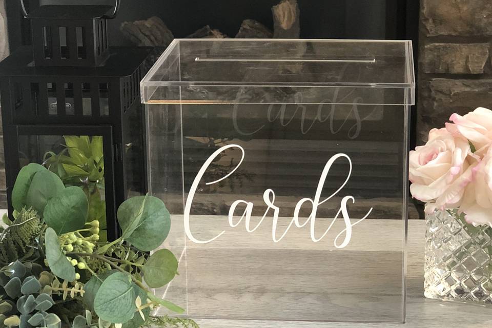 Acrylic Card Box