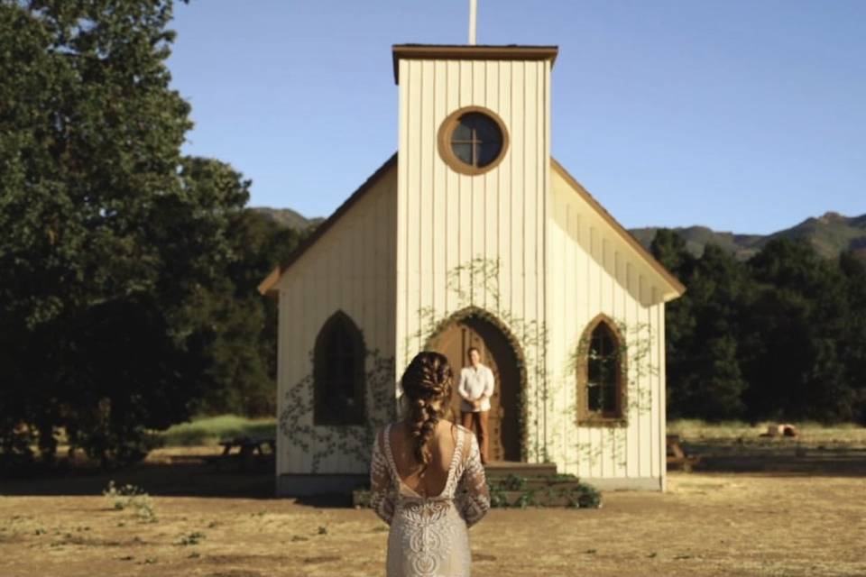 Old church wedding