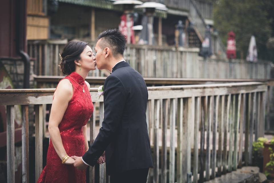 A sweet kiss