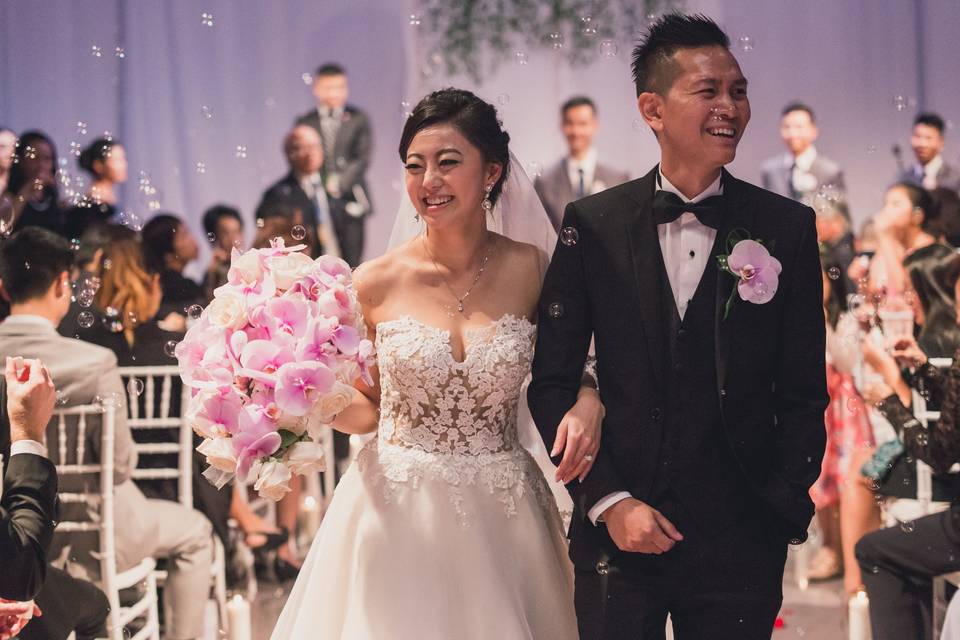 Walking down the aisle