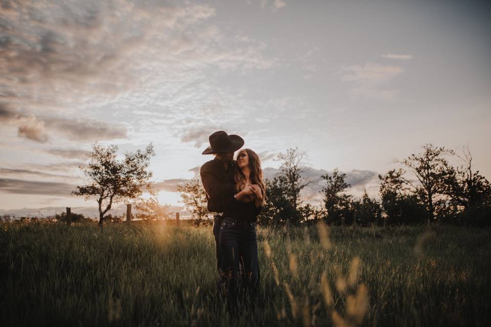 Sunset engagements