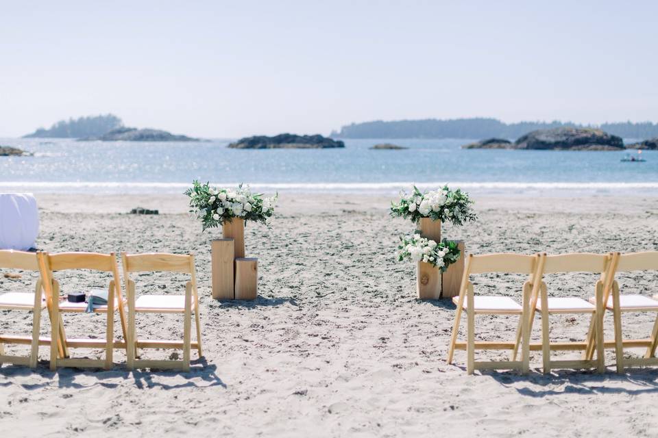 Beauitful beach ceremony