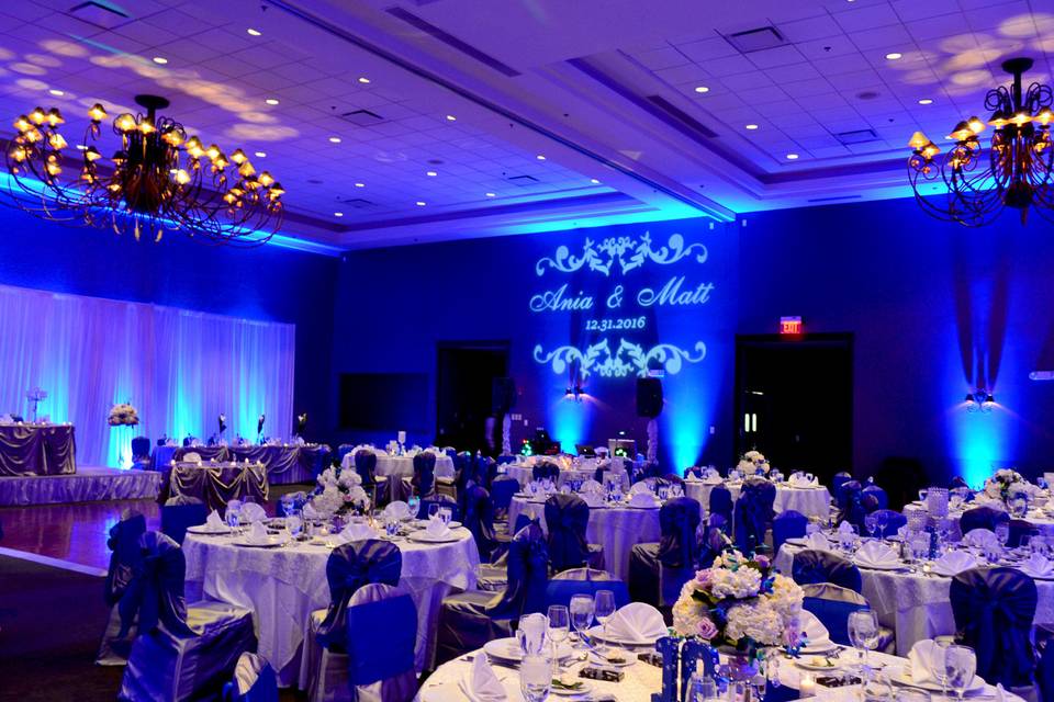 Uplighting and Monogram