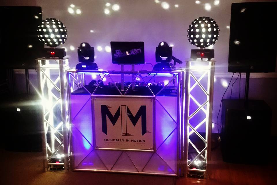 Our setup at Merissa Sweet 16