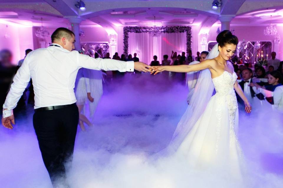 Bride and Groom dancing