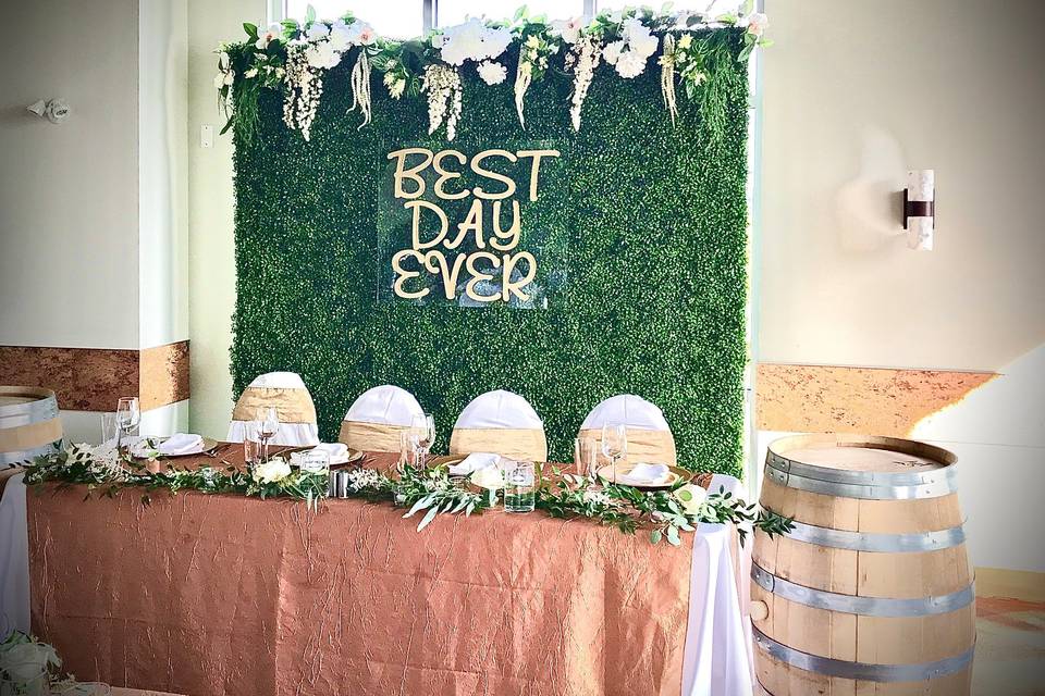 8 foot greenery backdrop