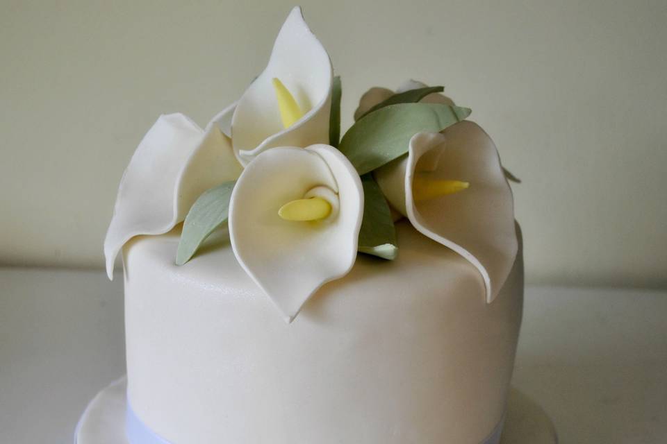 Single Layer Wedding Cake