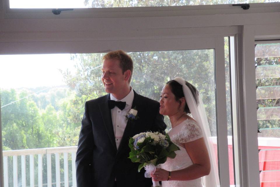 Listening to the ceremony