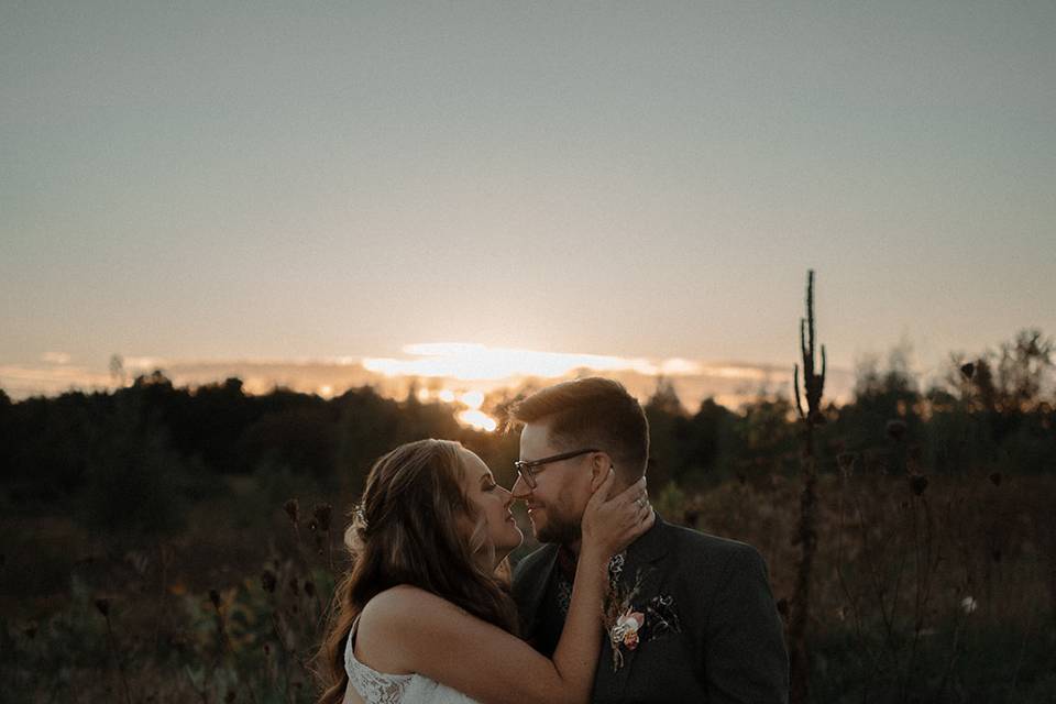 Kisses at sunset