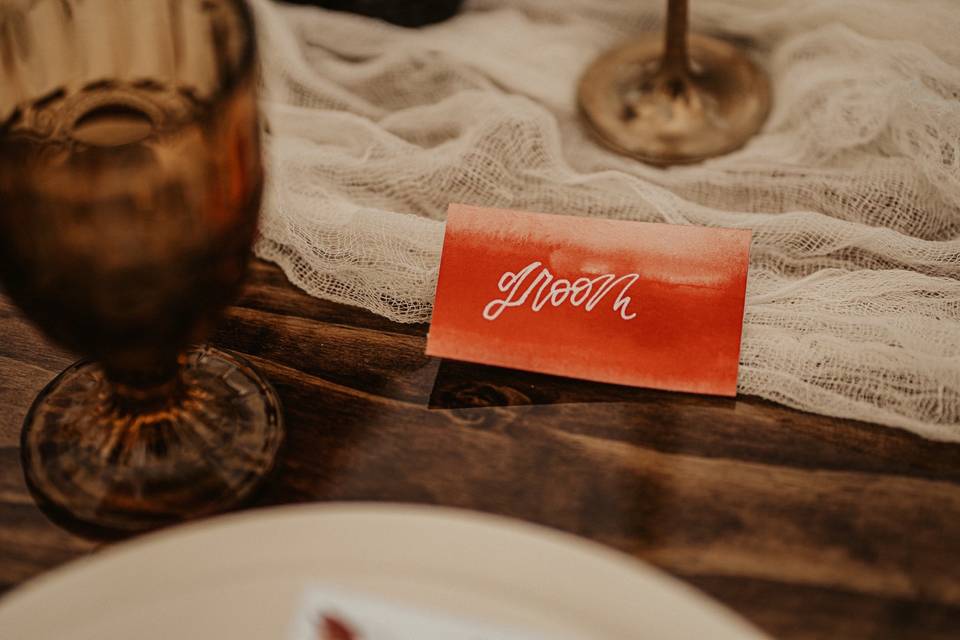 Watercolour Placecards