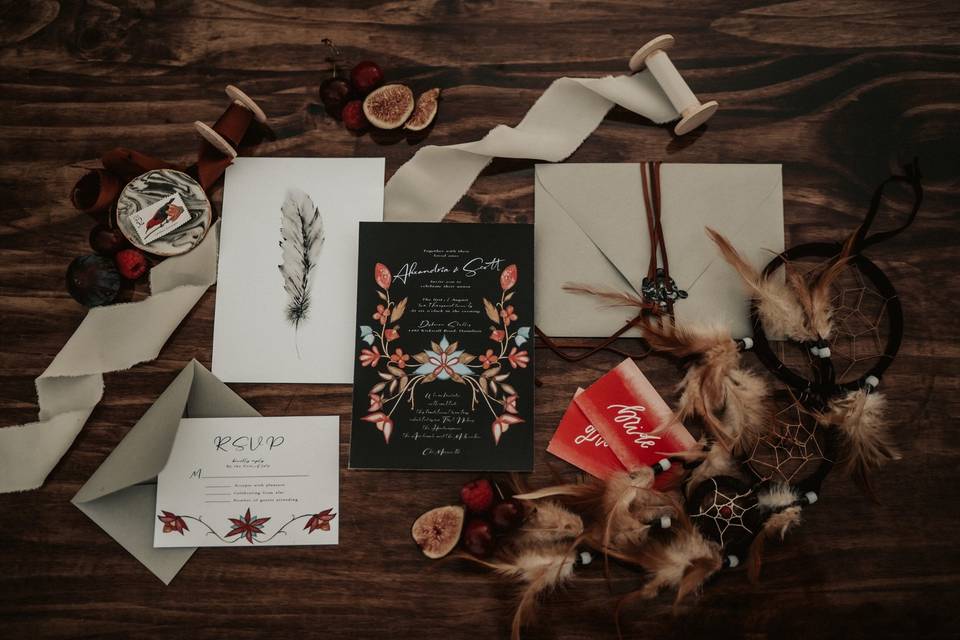 Indigenous Wedding Invitations