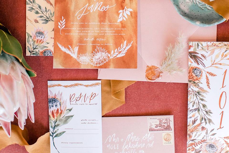 Boho Invitation Suite