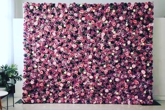 Purple flower wall