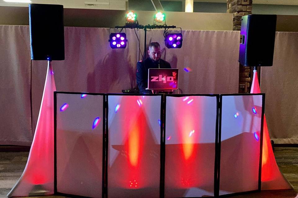 Wedding DJ set up