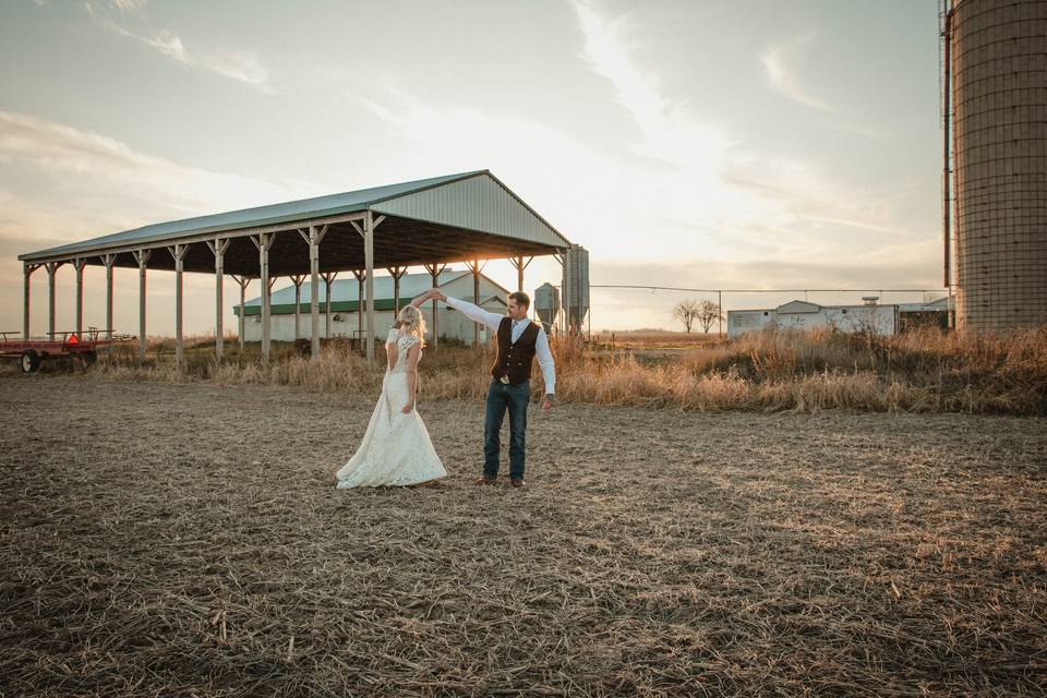 Dancing in fields