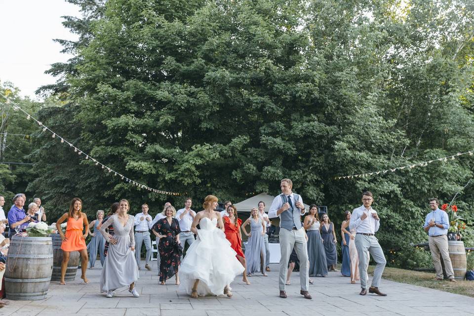 Kicking off the dance floor