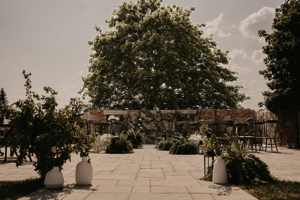 Outdoor courtyard