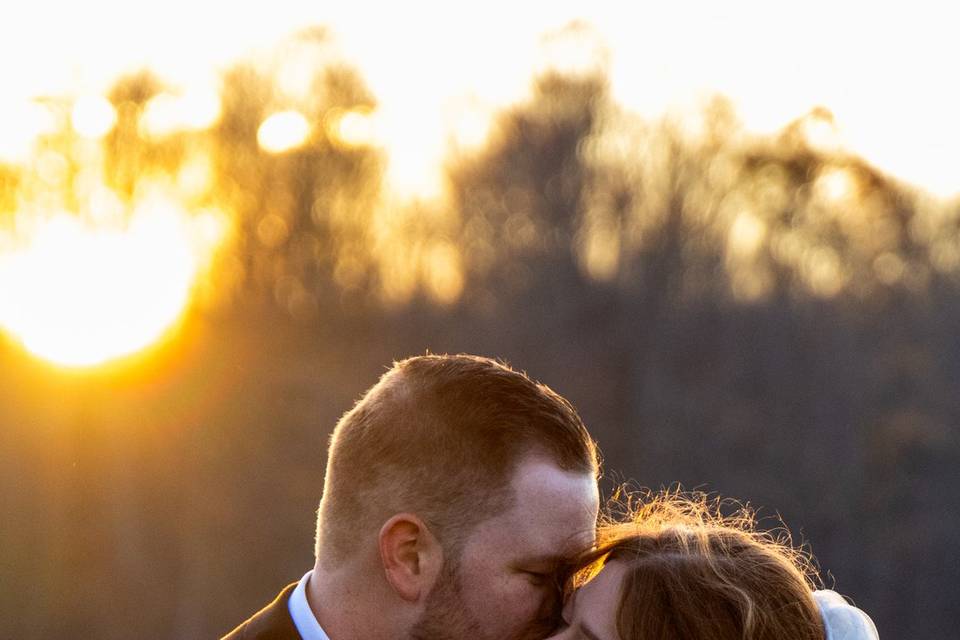 Sunset Wedding Couple