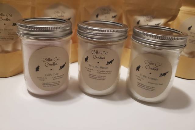 Collie Cat Candles
