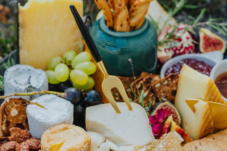 Artisan cheese board