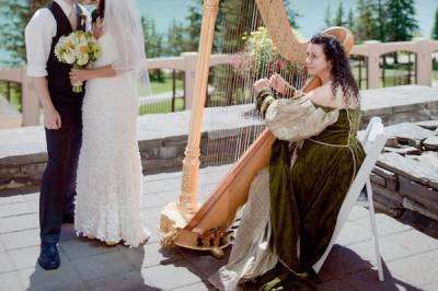 Lake Louise Harpist Harp Angel