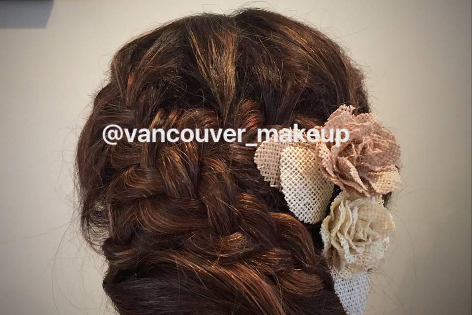 Bridal hair Vancouver