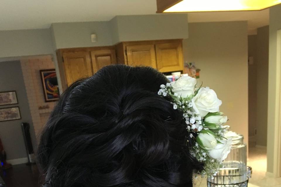 Bridal hair Vancouver