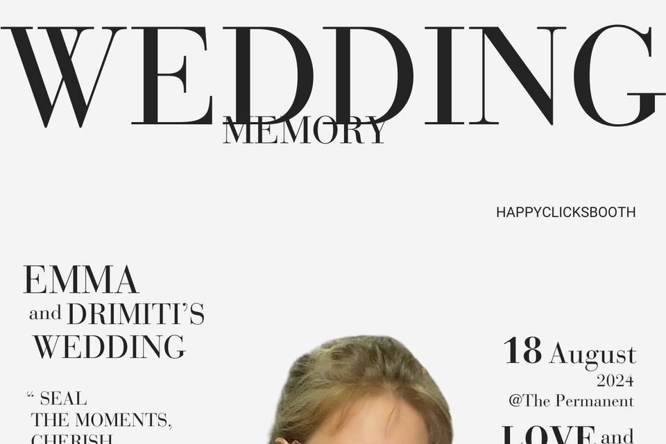 Photo booth wedding rental