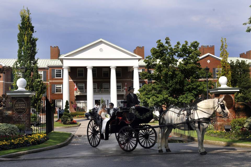 Outdoor with horse & carriage