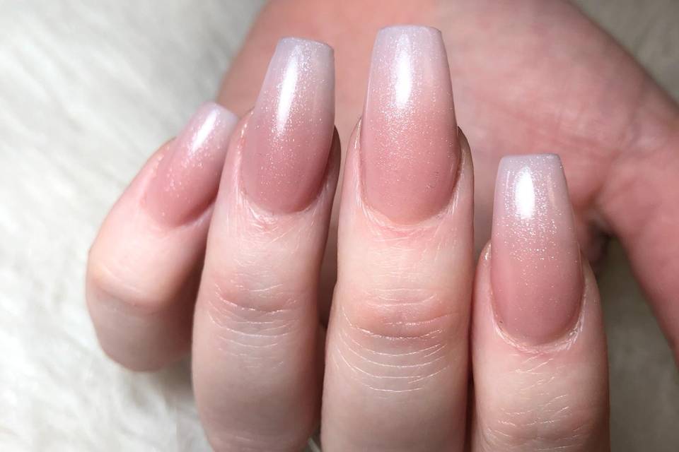 Glitter ombré look
