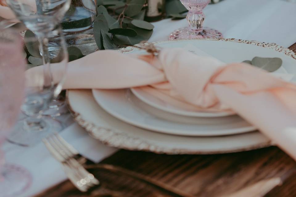 Wedding - Napkins & Glasses